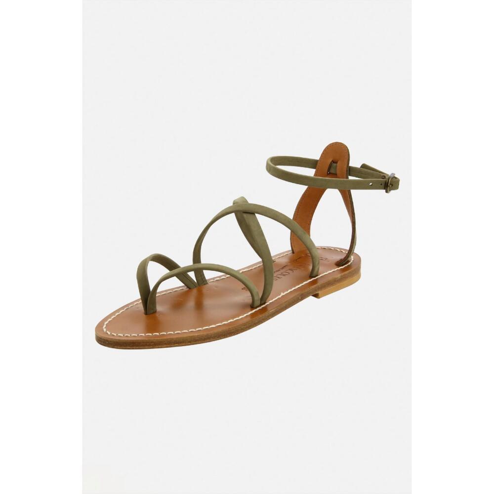 NEW K.JACQUES women's epicure sandal in khaki